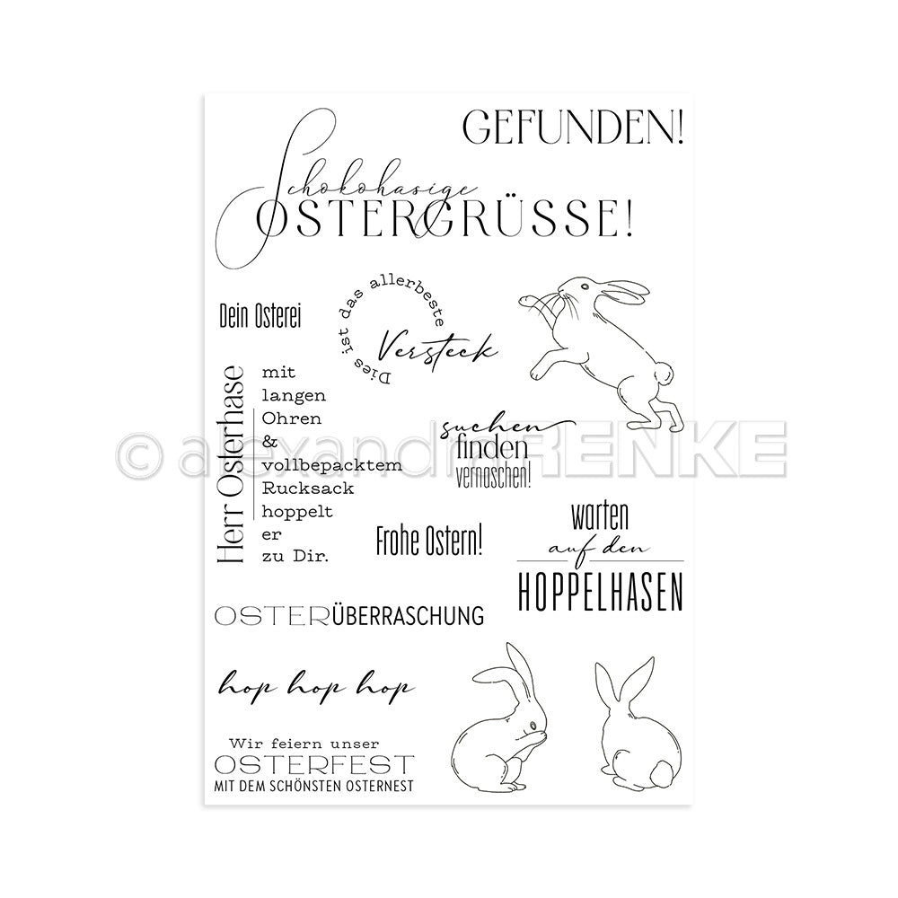 Clear Stamp 'Hoppelhasen'