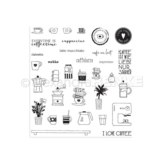Clear Stamp Set 'Kaffee Icons'
