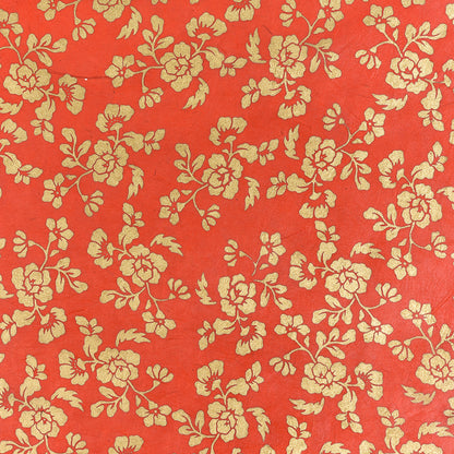 Nepal paper 'Flower pattern red'