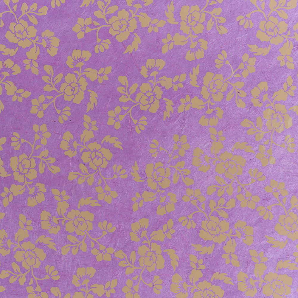 Nepal paper 'Flower pattern purple'