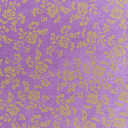 Nepal paper 'Flower pattern purple'