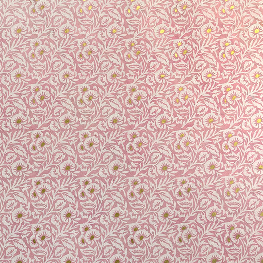 Nepal paper 'Flower pattern pink'