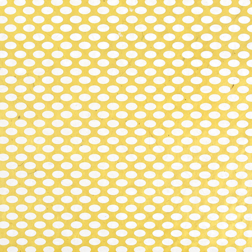 Nepal paper 'White oval pattern on yellow'