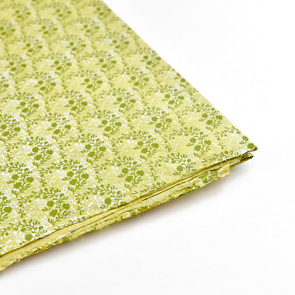 Nepal paper 'Green floral pattern'