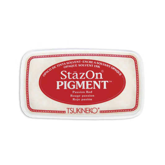 Ink Pad StazOn Pigment 'Passion Red'