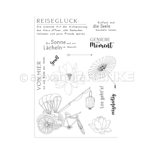 Clear Stamp 'Reiseglück'