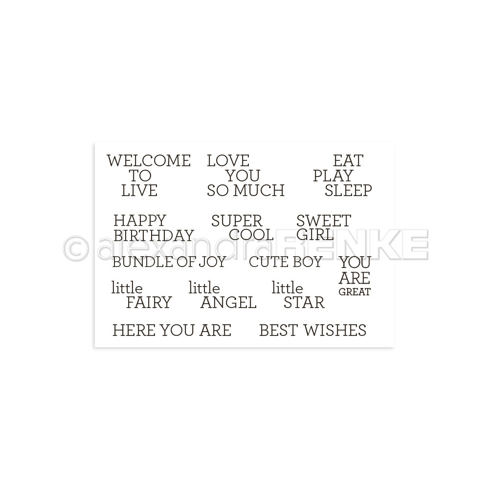 Clear Stamp 'best wishes'
