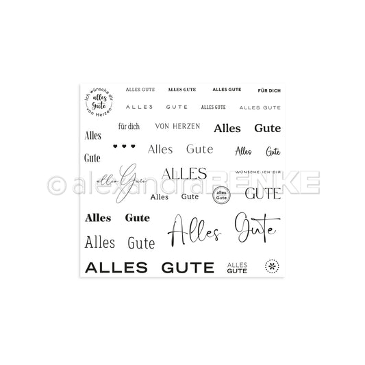 Clear Stamp 'Alles Gute'