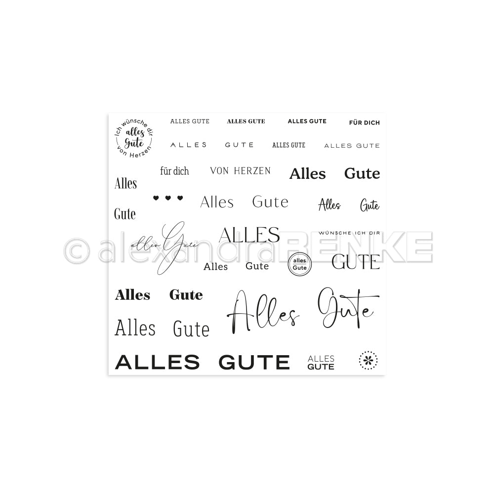 Clear Stamp 'Alles Gute'