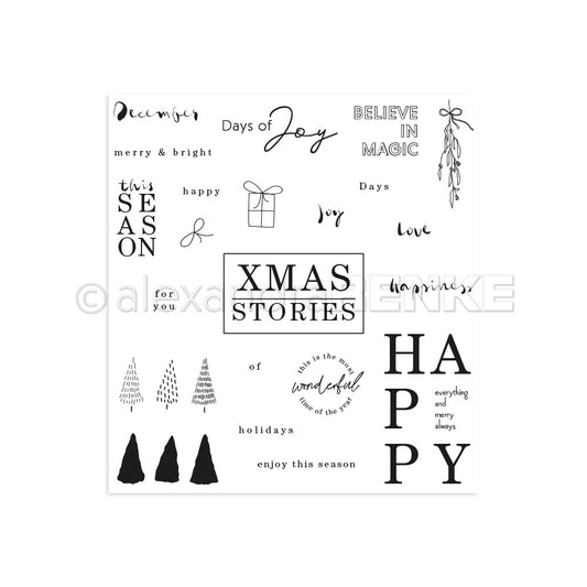 Clear Stamp 'XMAS STORIES'