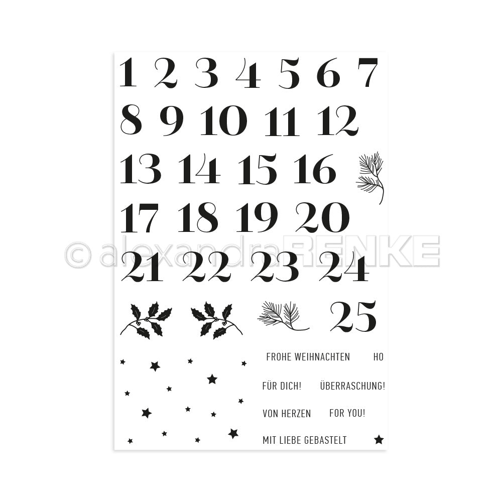 Clear Stamp 'Advent Calendar Typo'