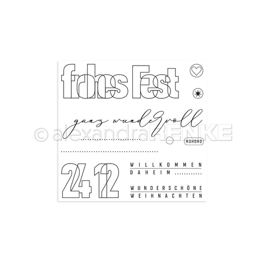 Clear Stamp 'Frohes Fest'