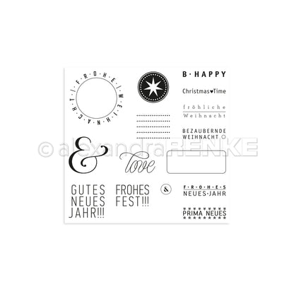Clear Stamp 'Frohes Fest und Neujahr'