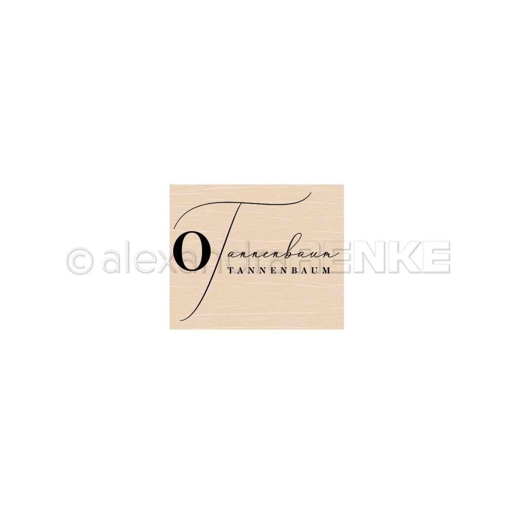 Wooden stamp 'O Tannenbaum'