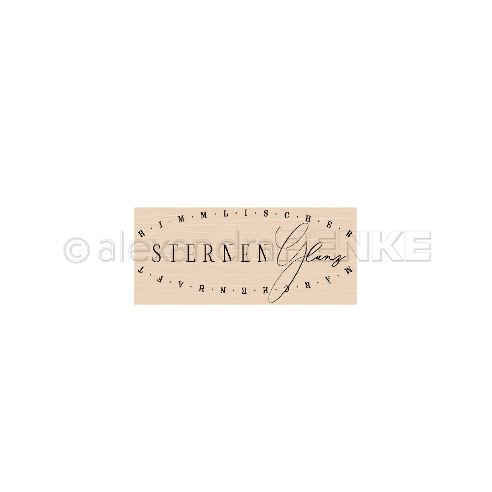 Wooden stamp 'Sternenglanz'